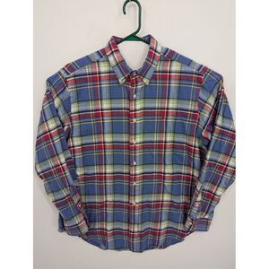 Ralph Lauren Men's XL Plaid Long Sleeve Button Down Classic Fit Flannel Shirt